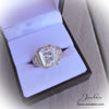 5.85 CTW Cushion CZ Halo Fancy Statement Ring