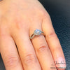Sterling Silver Cubic Zirconia Halo Promise Ring