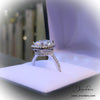 4.80 CTW CZ Cushion Cut Halo Fashion Ring