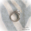 2.5 Carat Cushion Cut Fancy CZ Engagement Ring