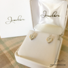 2.30 CTW Heart Cut CZ Bezel Earrings