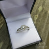 Sterling Silver Cubic Zirconia Halo Promise Ring