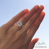 4.28 CTW Ideal Cut Sterling Silver CZ Halo Ring