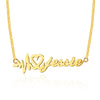 Heartbeat Personalized Name Silver Necklace