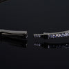 Sterling Silver Signity CZ 4 Halo Bangle