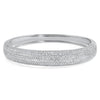 925 Silver Large Signity CZ Hinged Bangle