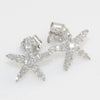 925 Silver Cubic Zirconia Star Fish Stud Earrings