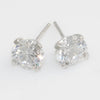 2.80 CTW CZ Stud Earrings With Removable Halo