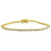 Gold Tone 2.70 CTW CZ Tennis Bracelet