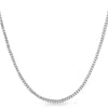 5.28 CTW CZ Tennis Necklace Silver Tone