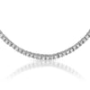 5.28 CTW CZ Tennis Necklace Silver Tone