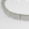 White Gold Finish Micropave CZ Bracelet