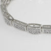 Silver Tone Small CZ Micropave Bracelet