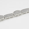 Silver Tone Small CZ Micropave Bracelet