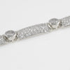 Silver Tone Elegant CZ Womens Bracelet