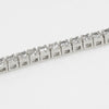 5.28 CTW CZ Tennis Necklace Silver Tone