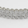 White Gold Finish Fancy 10 Carat CZ Bracelet