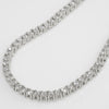 5.28 CTW CZ Tennis Necklace Silver Tone