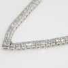 7.5 CTW Silver Tone Princess Cut CZ Necklace