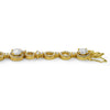 Gold Finish Designer Cubic Zirconia Bracelet