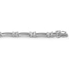 Silver Tone Cubic Zirconia Butterfly Bracelet