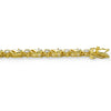 Oval Cubic Zirconia XO Gold Bracelet