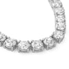 96 Carat Oversized Silver CZ Tennis Necklace