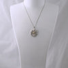 Sterling Silver CZ Sunflower Pendant w/Chain