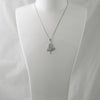 Silver Cubic Zirconia Maple Leaf Necklace Set