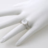 5.5 CTW Oversized Cushion Cut Statement Ring