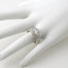 2.05 CTW Modern Simulated Diamond Halo Ring