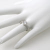 Sterling Silver CZ Hitch Lock Promise Ring