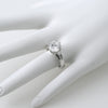 2.60 CTW Modern Sterling Silver 3 Stone CZ Ring