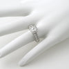 2.10 CTW Cushion Cut CZ Halo Split Shank Ring