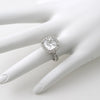 5.5 Carat Cushion Cut Cubic Zirconia Statement Ring