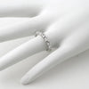 CZ Braided Sterling Silver Fashion Band