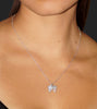 Sterling Silver Signity CZ Angel Wings Necklace