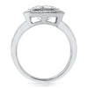 3.95 CTW Asscher Cut Halo Fancy CZ Ring