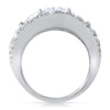 3.5 CTW Cushion Cut Fancy CZ Statement Ring