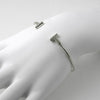 Sterling Silver Plain "T" Fashion Bangle