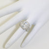 5.85 CTW Cushion CZ Halo Fancy Statement Ring