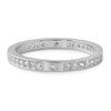 Sterling Silver Thin CZ Fashion Band