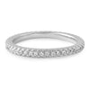 Silver Borderless Thin CZ Eternity Band
