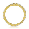 Gold Borderless Thin CZ Eternity Band