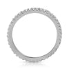Silver Borderless Thin CZ Eternity Band
