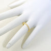 Gold Borderless Thin CZ Eternity Band