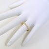 14K Gold Tone Zig Zag CZ Eternity Ring