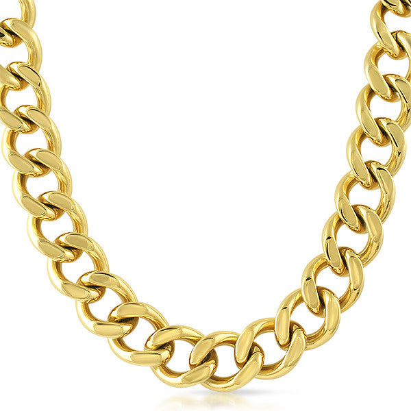 18mm Jumbo Gold Chunky Chain