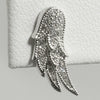 Sterling Silver Angel Wings Cubic Zirconia Earrings
