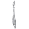 925 Silver Micropave Teardrop Dangling Earrings